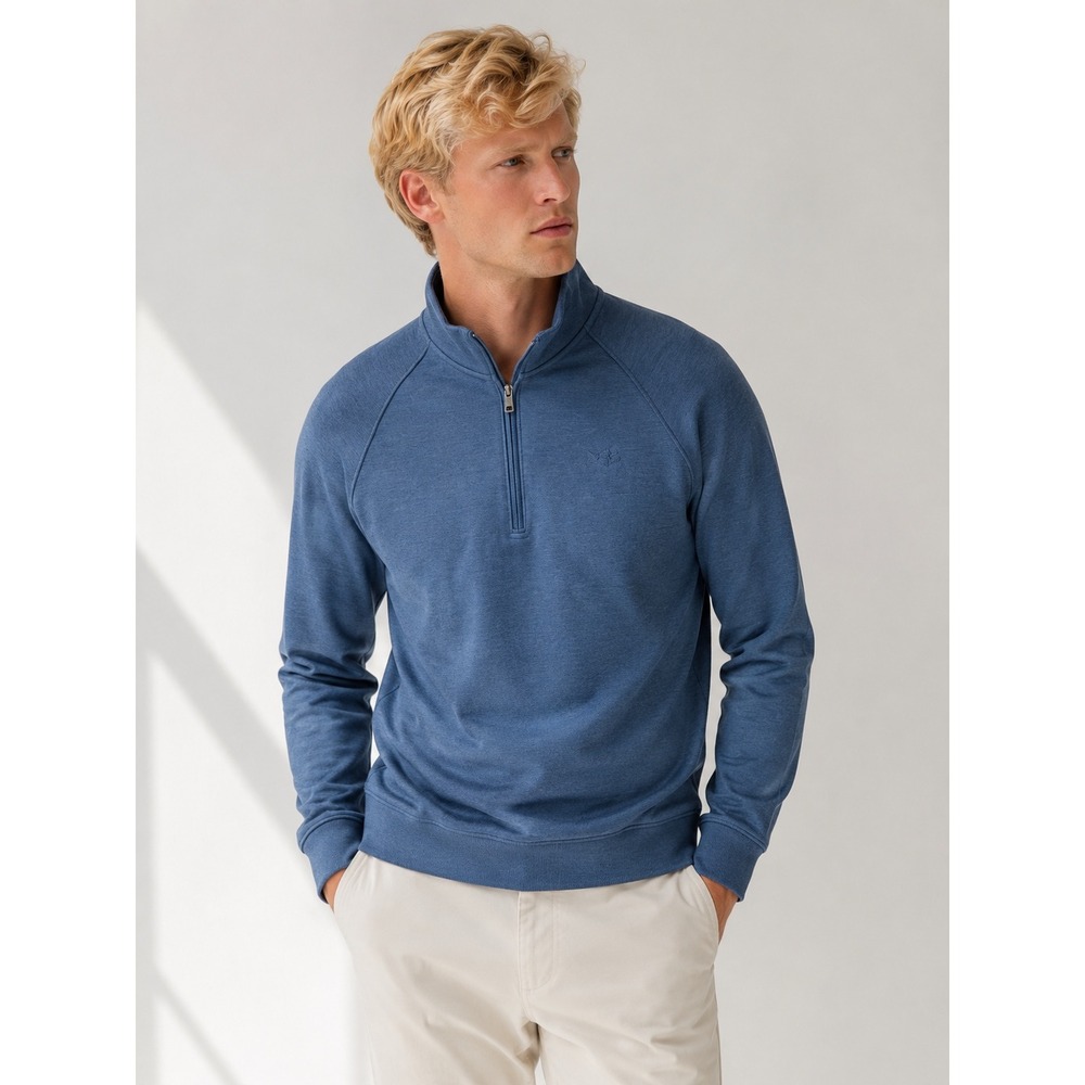 Under Armour ColdGear 1/4 Zip Pullover Men's XL Blue Loose Fit